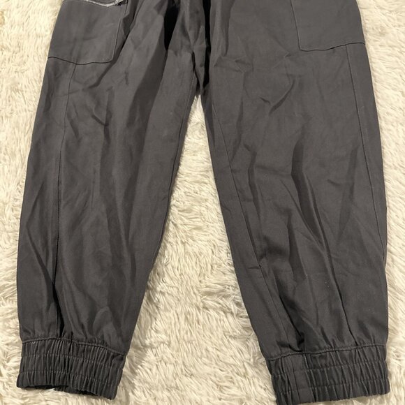 DSG womens NWT gray pull on high rise jogger pants L utility pocket - Picture 8 of 16